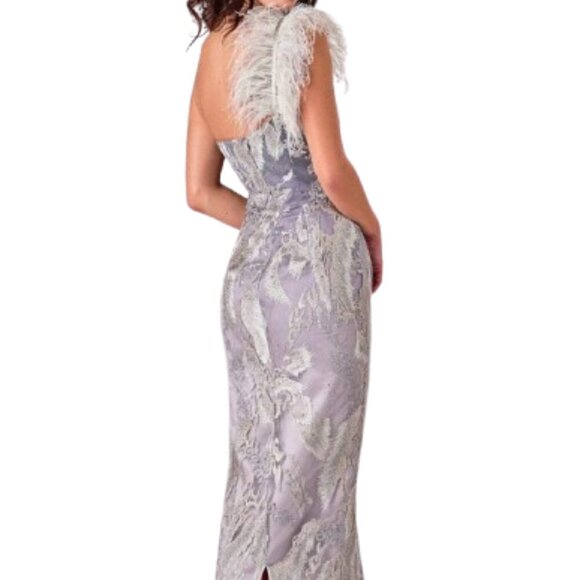 NWT Terani Couture 2111C4557 Beaded Homecoming Dress Silver Size 4 - Picture 2 of 10